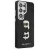 Karl Lagerfeld Saffiano Double Heads Metal puzdro pre Samsung Galaxy S26 Ultra čierna