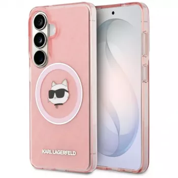KARL LAGERFELD IML Repeated Choupette MagSafe puzdro pre Samsung Galaxy S26, ružová