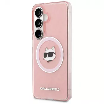 KARL LAGERFELD IML Repeated Choupette MagSafe puzdro pre Samsung Galaxy S26, ružová