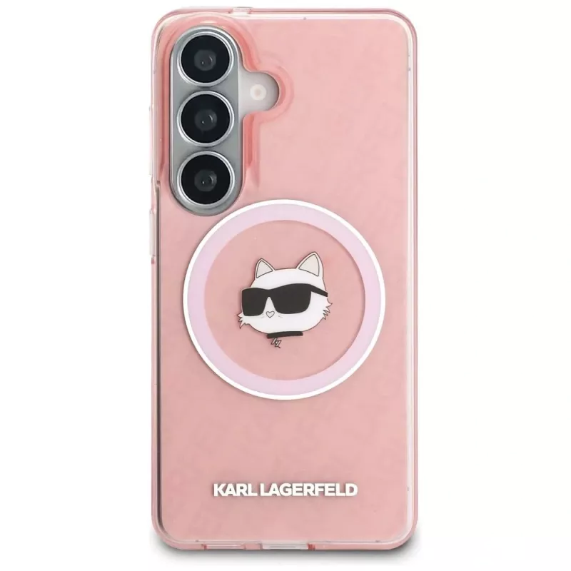 KARL LAGERFELD IML Repeated Choupette MagSafe puzdro pre Samsung Galaxy S26, ružová