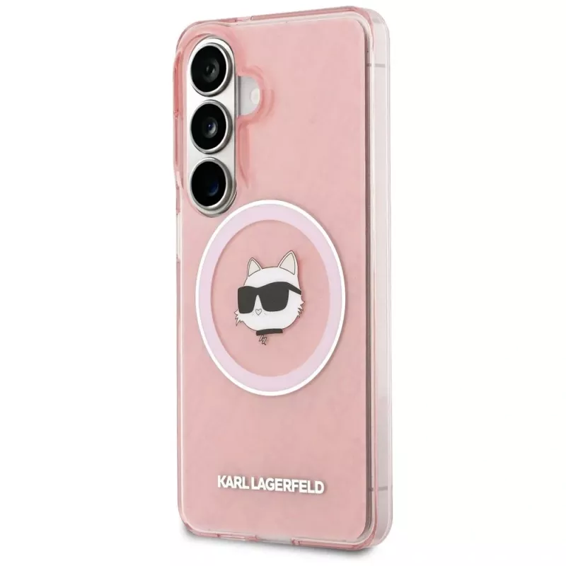 Karl Lagerfeld IML Repeated Choupette MagSafe puzdro pre Samsung Galaxy S26+ ružová