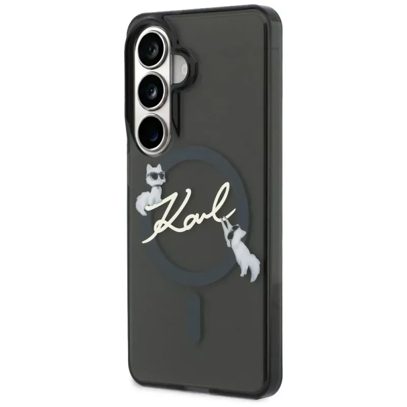 Karl Lagerfeld IML KC Script MagSafe puzdro pre Samsung Galaxy S26+ čierna