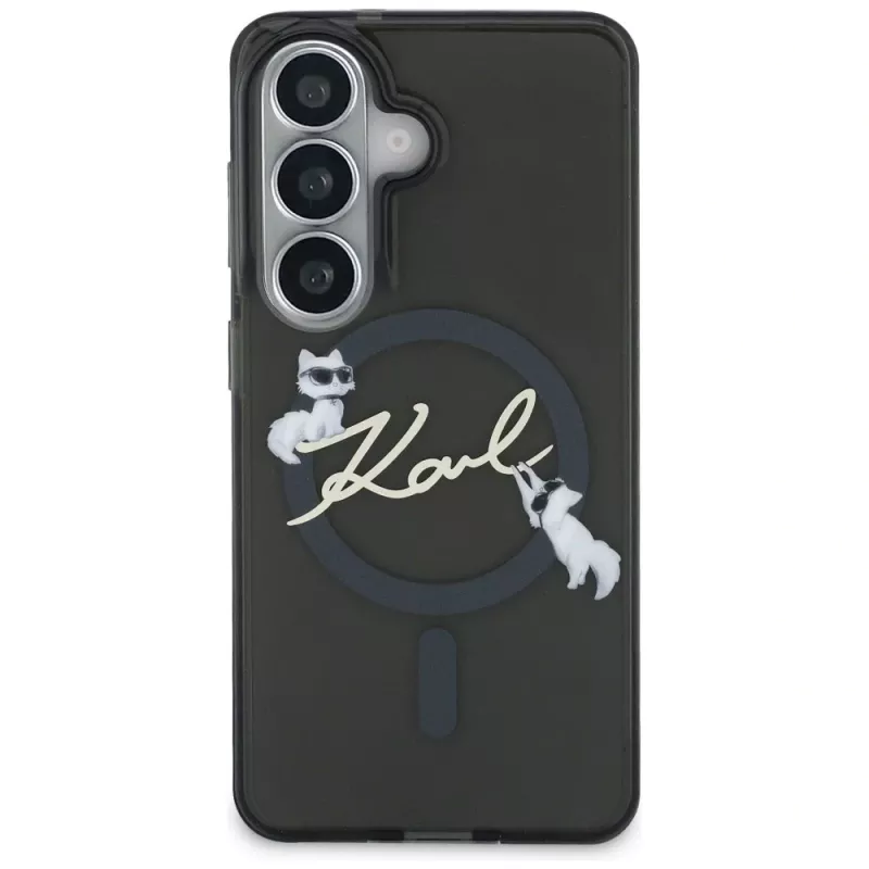 Karl Lagerfeld IML KC Script MagSafe puzdro pre Samsung Galaxy S26+ čierna