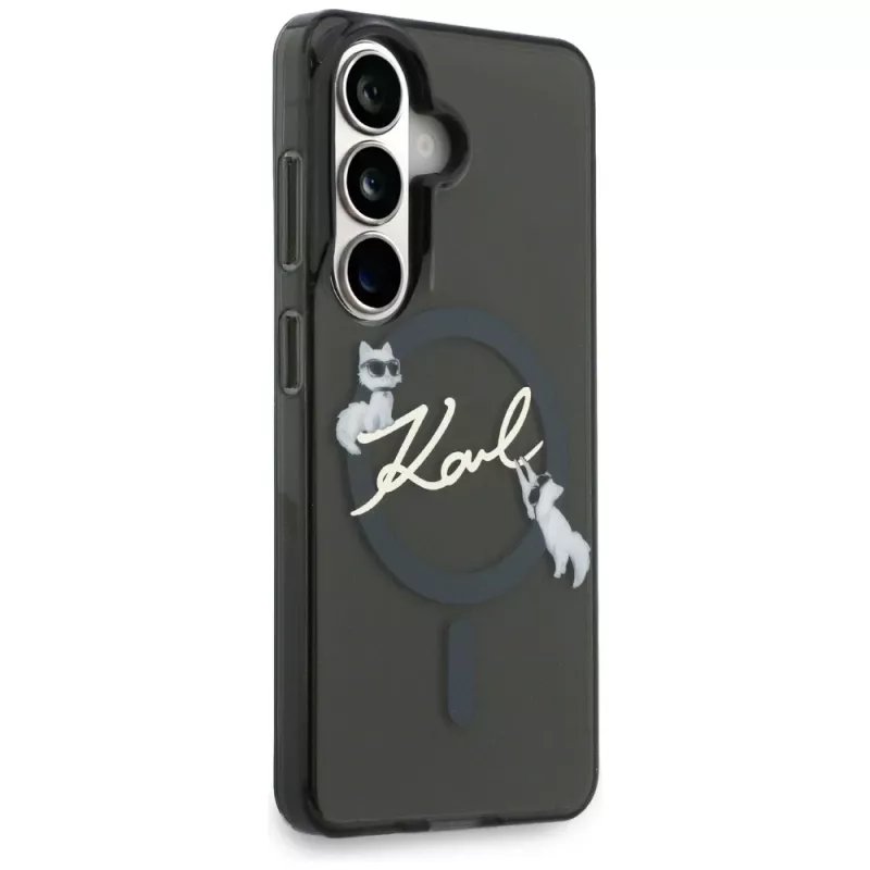 Karl Lagerfeld IML KC Script MagSafe puzdro pre Samsung Galaxy S26+ čierna