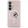 Karl Lagerfeld IML Peekaboo Choupette MagSafe puzdro pre Samsung Galaxy S26 - ružová