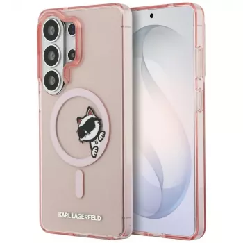 KARL LAGERFELD IML Peekaboo Choupette MagSafe puzdro pre Samsung Galaxy S26 Ultra, ružová