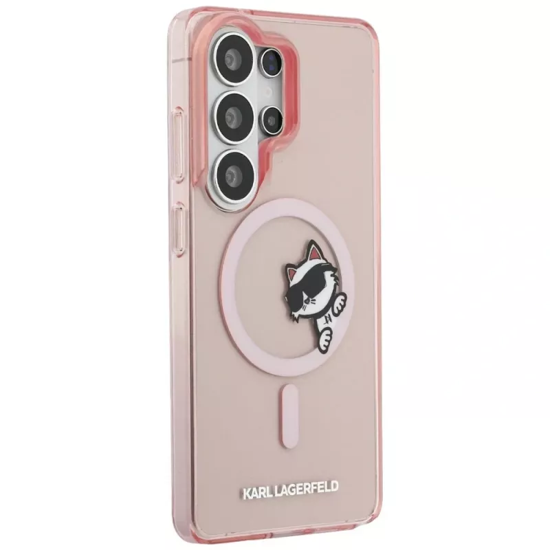 KARL LAGERFELD IML Peekaboo Choupette MagSafe puzdro pre Samsung Galaxy S26 Ultra, ružová