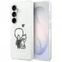 KARL LAGERFELD IML Karl & Choupette MagSafe puzdro pre Samsung Galaxy S26, transparentná