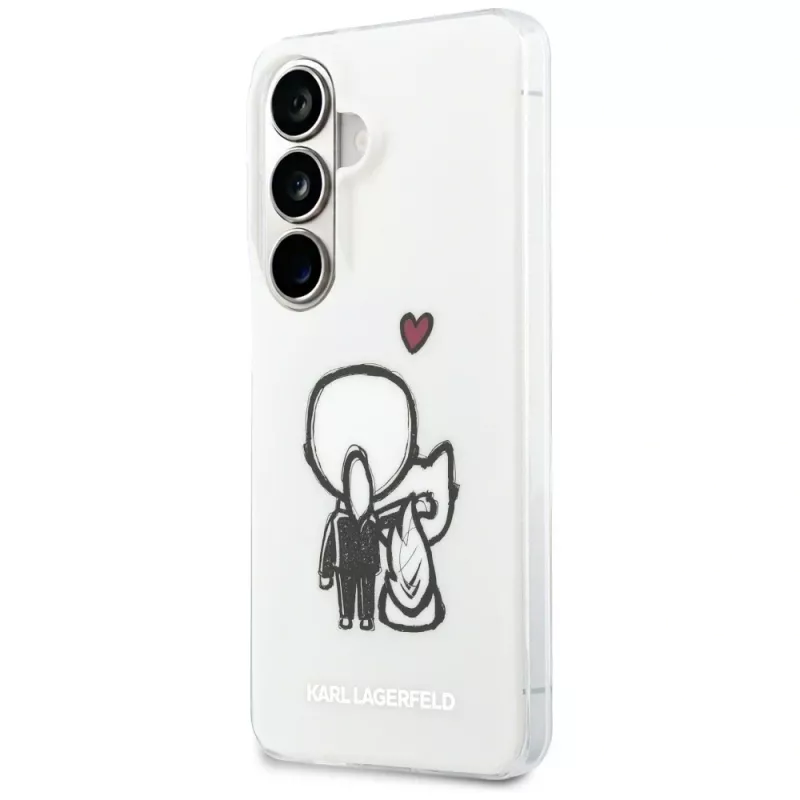 KARL LAGERFELD IML Karl & Choupette MagSafe puzdro pre Samsung Galaxy S26, transparentná
