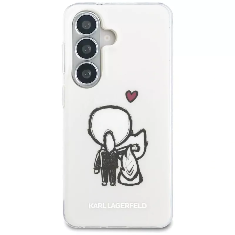 KARL LAGERFELD IML Karl & Choupette MagSafe puzdro pre Samsung Galaxy S26, transparentná