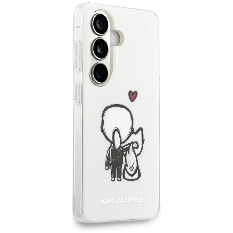 KARL LAGERFELD IML Karl & Choupette MagSafe puzdro pre Samsung Galaxy S26, transparentná