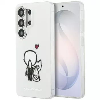 KARL LAGERFELD IML Karl & Choupette MagSafe zadné puzdro pre Samsung Galaxy S26 Ultra, transparentná
