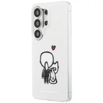 KARL LAGERFELD IML Karl & Choupette MagSafe zadné puzdro pre Samsung Galaxy S26 Ultra, transparentná