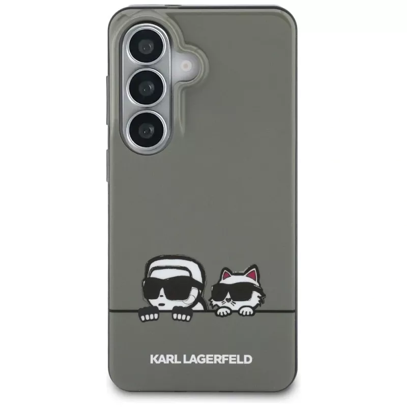 KARL LAGERFELD IML Peekaboo Karl & Choupette MagSafe puzdro pre Samsung Galaxy S26, čierna