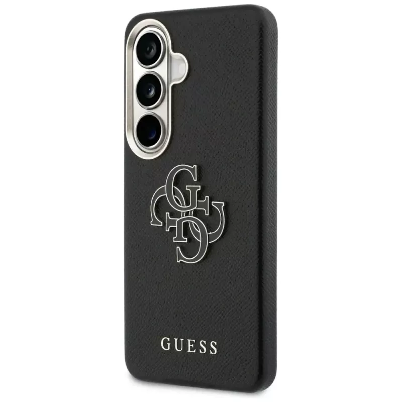 Guess Grained Big 4G Metal Logo puzdro pre Samsung Galaxy S26+ čierna