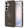 Guess Grained Big 4G Metal Logo puzdro pre Samsung Galaxy S26+ hnedá