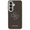 Guess Grained Big 4G Metal Logo puzdro pre Samsung Galaxy S26+ hnedá