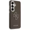 Guess Grained Big 4G Metal Logo puzdro pre Samsung Galaxy S26+ hnedá