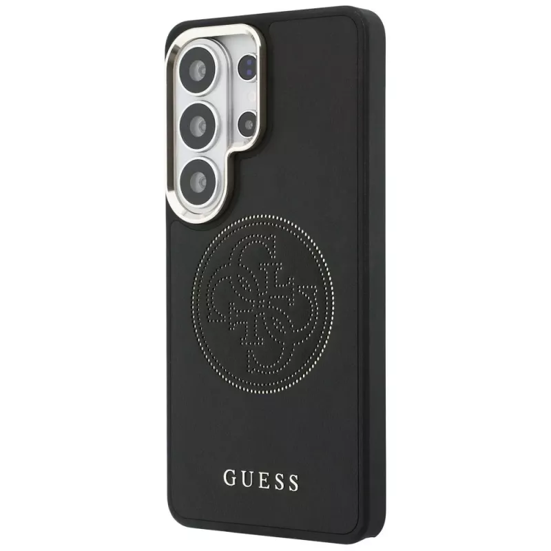 Guess Perforated Logo MagSafe puzdro pre Samsung Galaxy S26 Ultra (čierna)