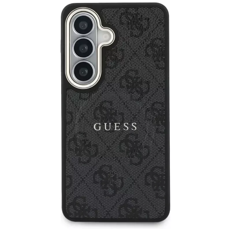 Guess 4G Embossed Ring MagSafe puzdro pre Samsung Galaxy S26 (čierna)