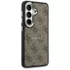 Guess 4G Embossed Ring MagSafe puzdro pre Samsung Galaxy S26+ (hnedá)
