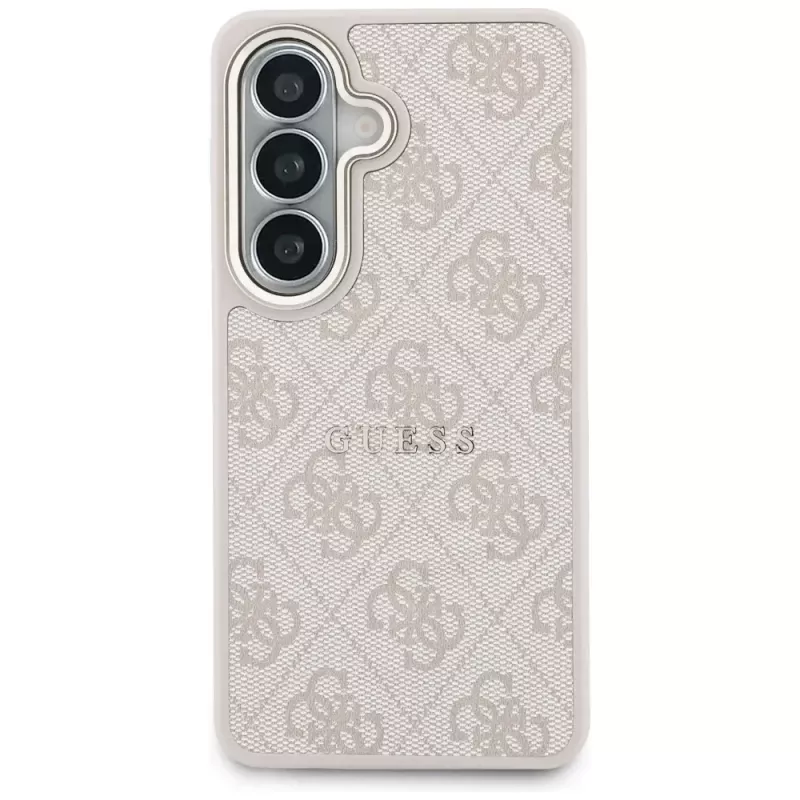 Guess 4G Embossed Ring MagSafe puzdro pre Samsung Galaxy S26 (ružová)