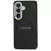 Guess Saffiano Peony Embossed Ring MagSafe puzdro pre Samsung Galaxy S26 čierne