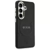 Guess Saffiano Peony Embossed Ring MagSafe puzdro pre Samsung Galaxy S26 čierne