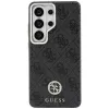 Guess 4G Rhinestone Round Logo MagSafe puzdro pre Samsung Galaxy S26 Ultra (čierne)