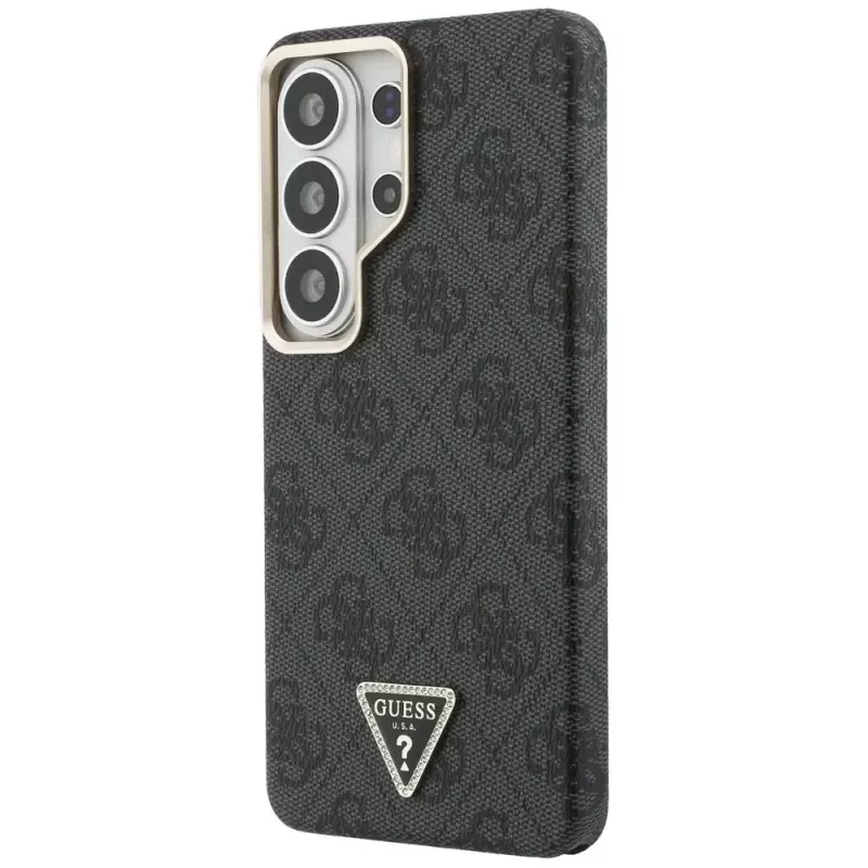 Guess 4G Triangle Logo MagSafe puzdro pre Samsung Galaxy S26 Ultra (čierne)