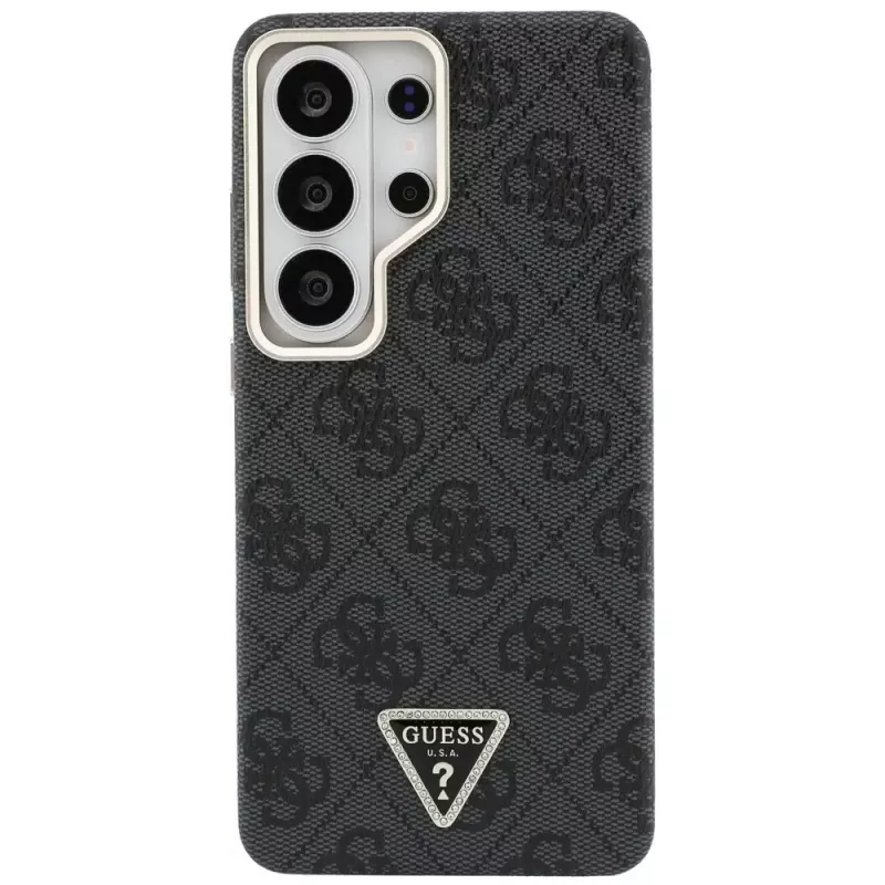 Guess 4G Triangle Logo MagSafe puzdro pre Samsung Galaxy S26 Ultra (čierne)
