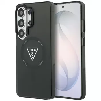 Guess IML Gradient Triangle MagSafe puzdro pre Samsung Galaxy S26 Ultra (čierne)