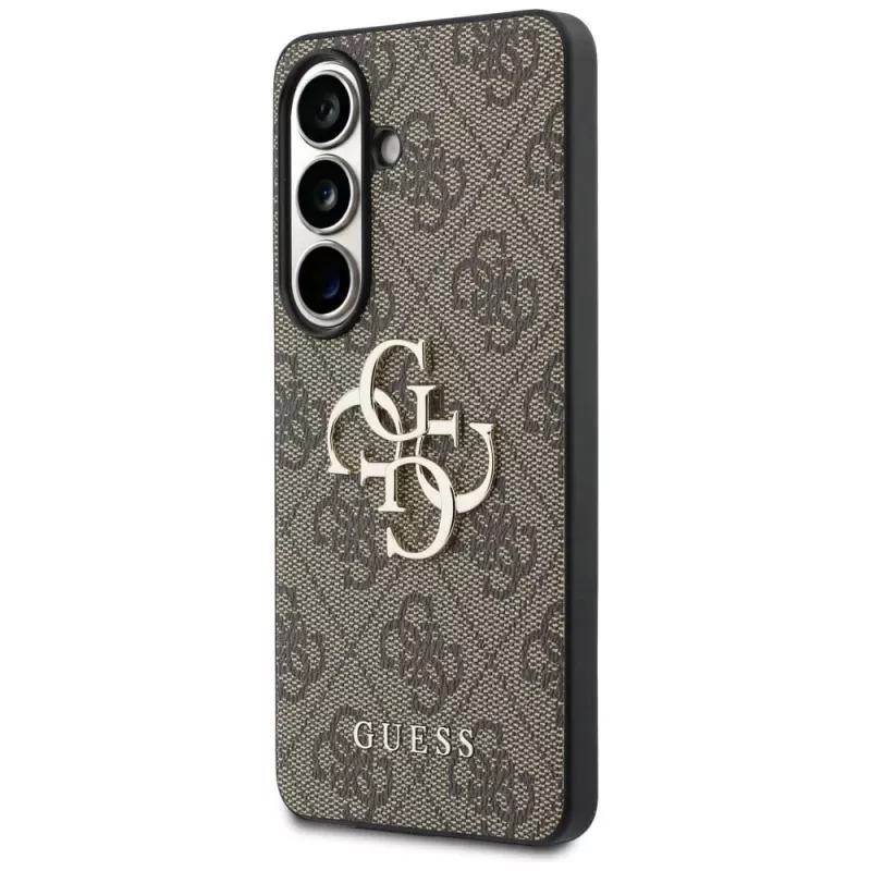 Guess 4G Big Metal Logo puzdro pre Samsung Galaxy S26 (hnedé)