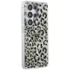 Guess IML Leopard Print Triangle MagSafe puzdro pre Samsung Galaxy S26 Ultra (čierne)