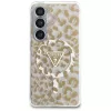 Guess IML Leopard Print Triangle MagSafe puzdro pre Samsung Galaxy S26 (hnedé)