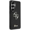 Guess Fixed Glitter Big 4G Metal Logo puzdro pre Samsung Galaxy S26 Ultra (čierne)