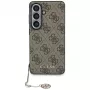 Guess 4G Classic Logo Charm MagSafe puzdro pre Samsung Galaxy S26 (hnedé)