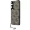 Guess 4G Classic Logo Charm MagSafe puzdro pre Samsung Galaxy S26 (hnedé)
