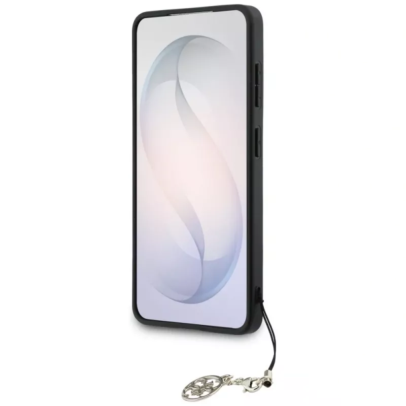 Guess 4G Classic Logo Charm MagSafe puzdro pre Samsung Galaxy S26 (hnedé)