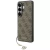 Guess 4G Classic Logo Charm MagSafe puzdro pre Samsung Galaxy S26 Ultra (hnedé)