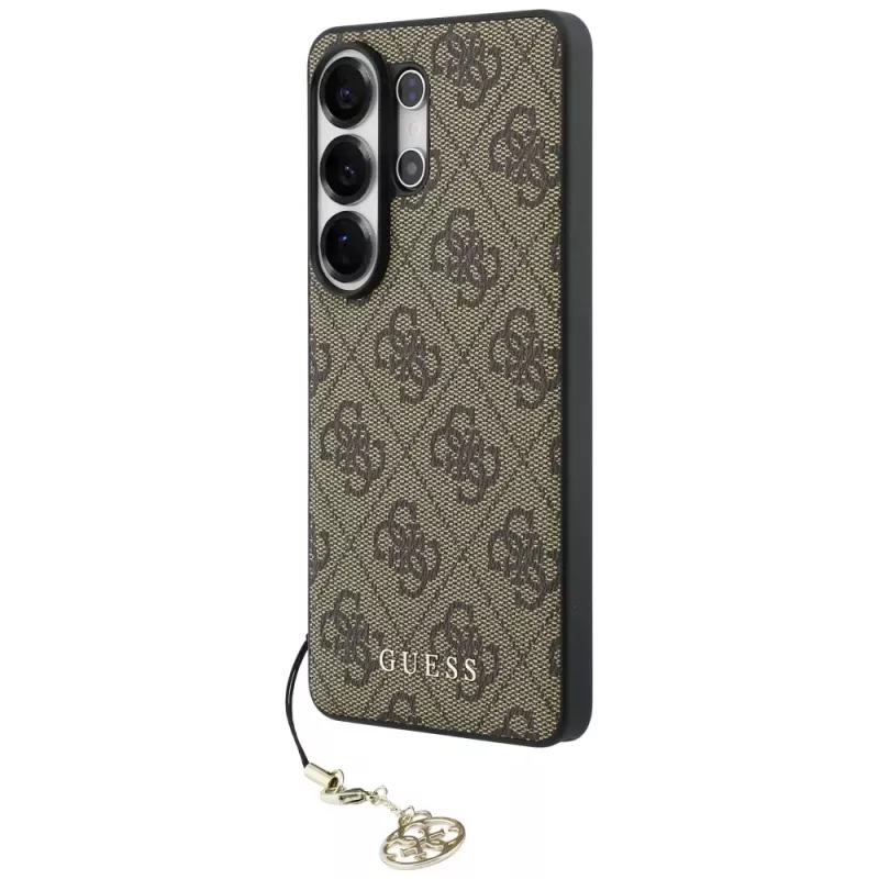 Guess 4G Classic Logo Charm MagSafe puzdro pre Samsung Galaxy S26 Ultra (hnedé)