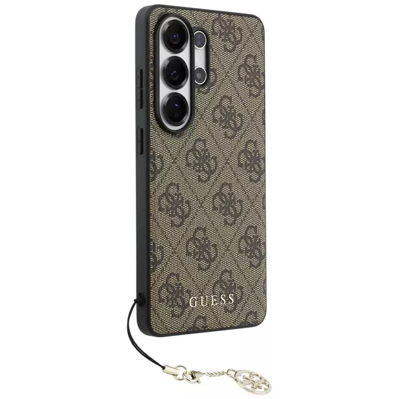Guess 4G Classic Logo Charm MagSafe puzdro pre Samsung Galaxy S26 Ultra (hnedé)