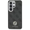 Guess 4G Big Rhinestone Triangle Strap MagSafe sada puzdra pre Samsung Galaxy S26 Ultra - čierna