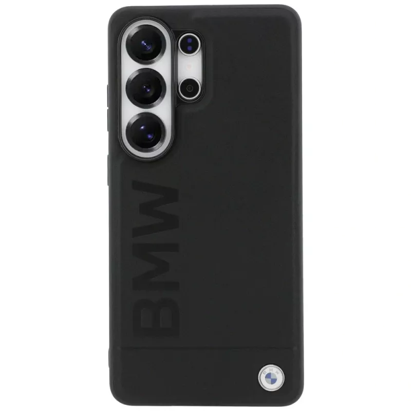BMW Leather Hot Stamp MagSafe puzdro pre Samsung Galaxy S26 Ultra čierne