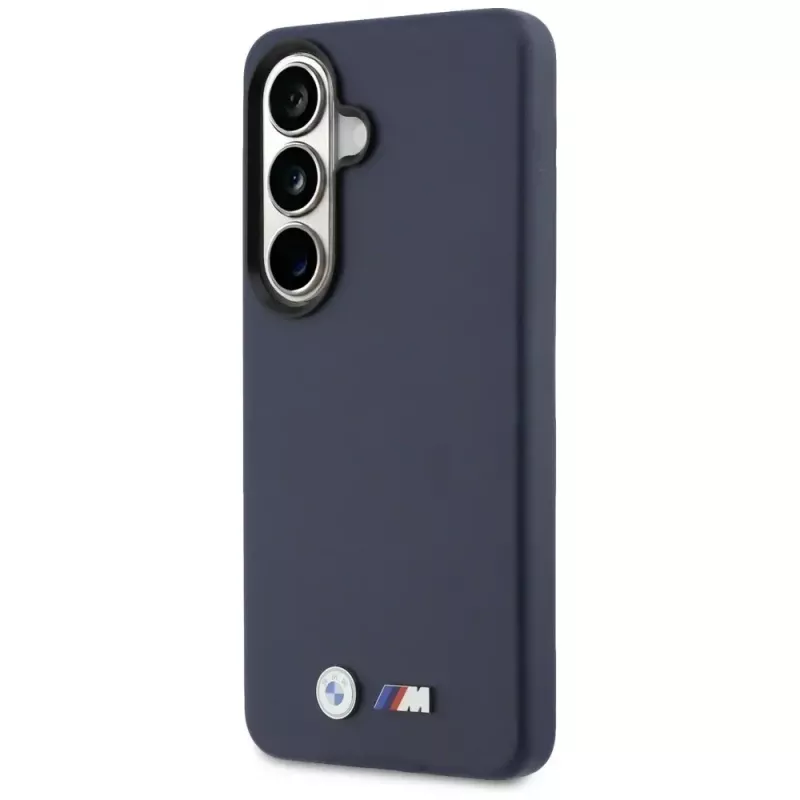 BMW M Metal Logo MagSafe puzdro pre Samsung Galaxy S26 Navy Blue