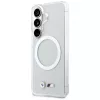BMW IML Shockproof Metal Logo MagSafe puzdro pre Samsung Galaxy S26 priehľadné