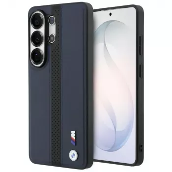 BMW Perforated Stripe Logo MagSafe puzdro pre Samsung Galaxy S26 Ultra - Navy Blue