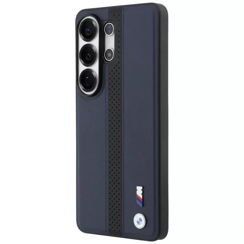 BMW Perforated Stripe Logo MagSafe puzdro pre Samsung Galaxy S26 Ultra - Navy Blue