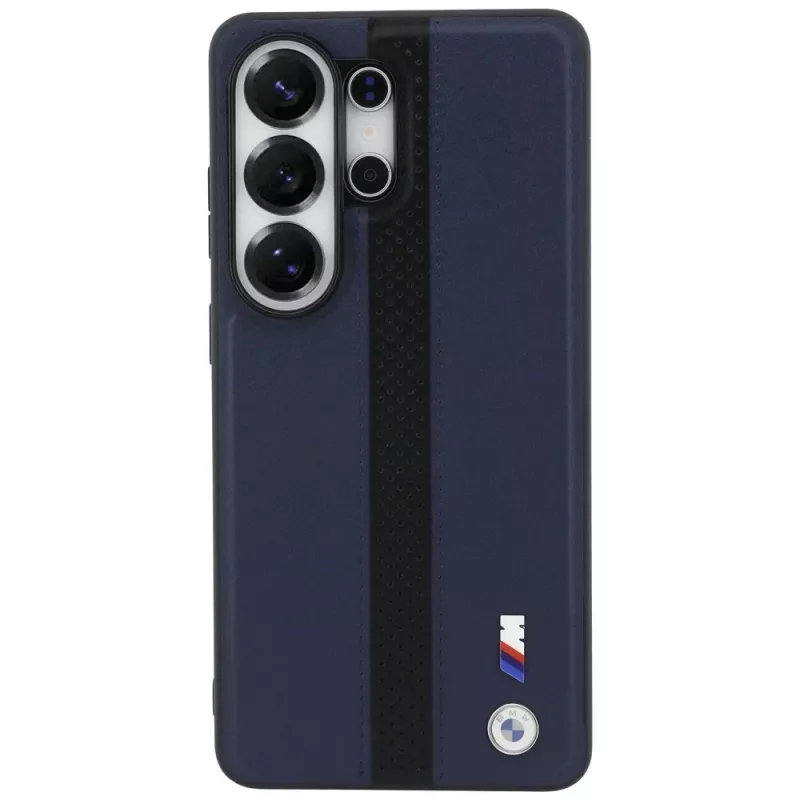 BMW Perforated Stripe Logo MagSafe puzdro pre Samsung Galaxy S26 Ultra - Navy Blue