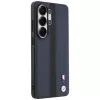 BMW Perforated Stripe Logo MagSafe puzdro pre Samsung Galaxy S26 Ultra - Navy Blue